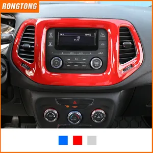 Fitting Voor 8.4 inch screen Navigatie Dashboard Cover GPS Panel Frame Cover Jeep Kompas NIEUWE Aankomst 2017 UP