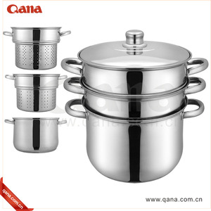 Vitiana — ensemble de casseroles et poêles <span class=keywords><strong>à</strong></span> vapeur en acier inoxydable, OEM, neuf, vente en gros - Product Image 3