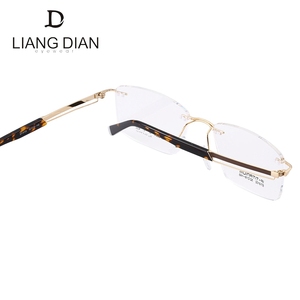 Chất Lượng Cao Titanium Kim Loại Kính Khung, OEM Rim Ít Kính Mắt Quang Học Kính - Product Image 6