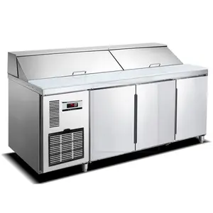 Refrigerador comercial para uso bajo encimera para ensalada