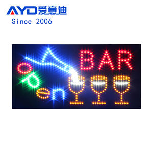 Insegna chiusa aperta del <span class=keywords><strong>LED</strong></span> lampeggiante del bordo del contrassegno del tè della bolla dell'acrilico elettrico di alta qualità - Product Image 6