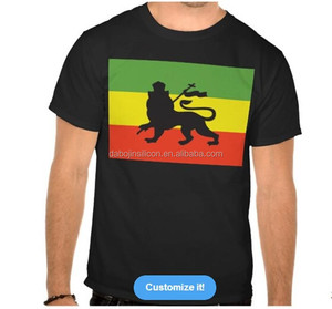 จีนโรงงานออกแบบใหม่ที่กำหนดเองคุณภาพสูง Jamaica Flag เสื้อยืด - Product Image 6