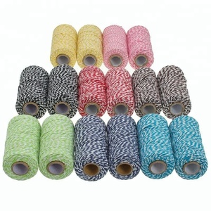 OKAY 10 플라이 Dia 2 MM 여러 가지 빛깔의 크리스마스 면 스트링 롤 선물 포장 및 스토퍼를위한 베이커 꼬기 스풀 배송 준비 - Product Image 6