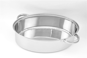 Bếp Cảm Ứng Gương Ba Lan Rang Fry <span class=keywords><strong>Pan</strong></span> Với SS <span class=keywords><strong>Hollow</strong></span> Xử Lý - Product Image 3