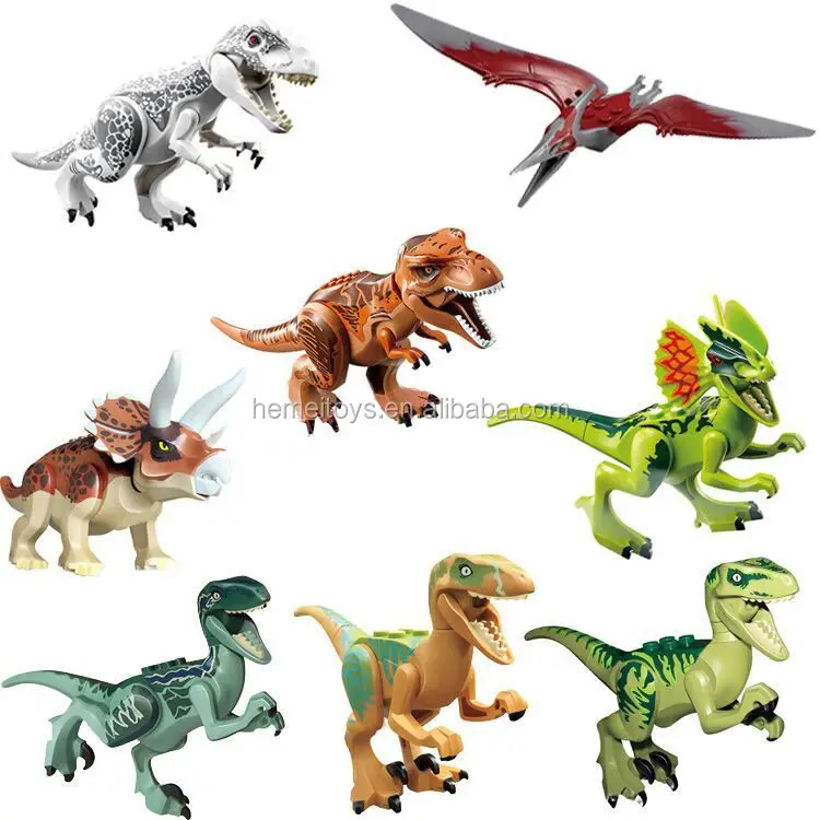 8個/ロット77001恐竜ブロックミニ恐竜ビルディングブロックレンガおもちゃ