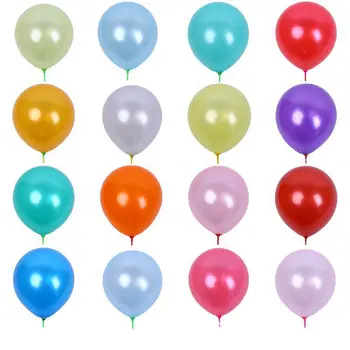 Toptan yüksek kalite 12 inç metalik inci krom lateks parti balonları dekorasyon doğum günü balonlar Globos