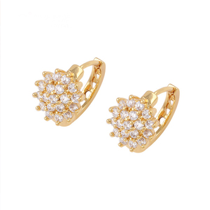 <span class=keywords><strong>Boucles</strong></span> <span class=keywords><strong>d</strong></span>'oreilles xping or 24K, bijoux style <span class=keywords><strong>fantaisie</strong></span> pour femmes, vente en gros - Product Image 1