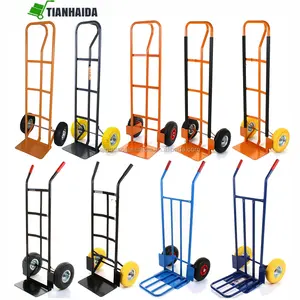 Sack truck industrial warehouse trolley solid wheels / pneumatic tyre 4 styles