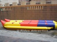 Bateau banane gonflable pour sports nautiques d'été, en PVC 09mm, double tube, tractable, pour piscine et plage, U-Rides CE