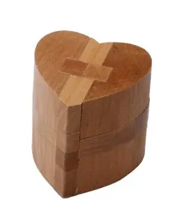 <span class=keywords><strong>Puzzle</strong></span> <span class=keywords><strong>3D</strong></span> in Legno a Forma di Cuore, Rompicapo per <span class=keywords><strong>Adulti</strong></span> e Bambini - Product Image 1