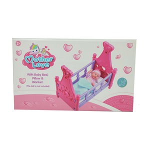 Poupée de bébé nouveau-né doux 12 pouces, coffret cadeau, Muneca lit, mojada, edron avec lit, couette, oreiller, boisson, accessoires de restauration - Product Image 3