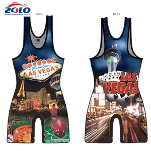 Mexico Plus Size Custom Sublimation Printed Wrestling Singlets