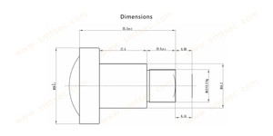 4K de 12 megapíxeles de ultra alta definición 3,2mm F2.0 M12 * 0,5 1/1.7 "para montaje de instalación de cámara de vigilancia IP <span class=keywords><strong>CCTV</strong></span> SL-0091