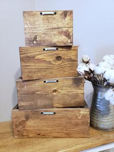 Ensemble de 3 jardinières <span class=keywords><strong>en</strong></span> <span class=keywords><strong>bois</strong></span> rustique pour herbes, style vintage, caisses <span class=keywords><strong>en</strong></span> <span class=keywords><strong>bois</strong></span> décoratives, contenants de rangement pour la maison, la cuisine et le <span class=keywords><strong>jardin</strong></span> - Product Image 4