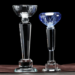 Alta calidad cristalina clara trofeo del <span class=keywords><strong>Super</strong></span> Bowl Diamond crystal clear trofeo taza de elite - Product Image 5