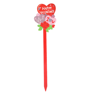 Love Gae sign Gae <span class=keywords><strong>Saint</strong></span> <span class=keywords><strong>Valentine</strong></span>'<span class=keywords><strong>s</strong></span> wooden decorative flower garden yard stake - Product Image 1