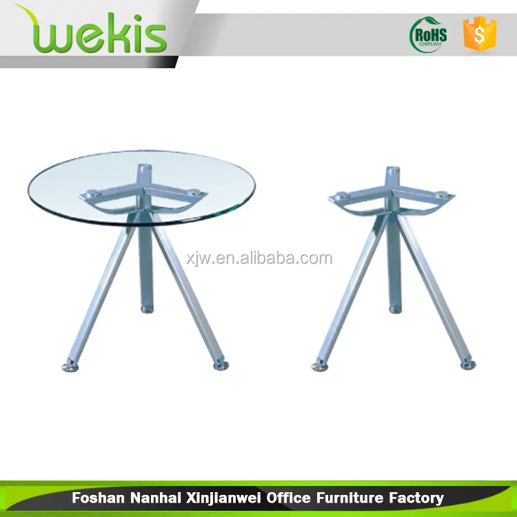 Preço competitivo Design Original personalizado pequeno vidro redondo mesas de café