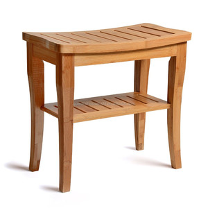 Allsome — <span class=keywords><strong>banc</strong></span> de siège de douche <span class=keywords><strong>en</strong></span> bambou naturel, <span class=keywords><strong>banc</strong></span> <span class=keywords><strong>avec</strong></span> étagère de <span class=keywords><strong>rangement</strong></span>, pour l'intérieur ou l'extérieur - Product Image 2