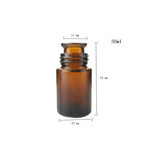 ขวดแก้วสีน้ำตาลขนาด30มล. 1ออนซ์พร้อมปากกระดิ่งสำหรับบรรจุภัณฑ์น้ำหอมน้ำมันหอมระเหย - Product Image 4