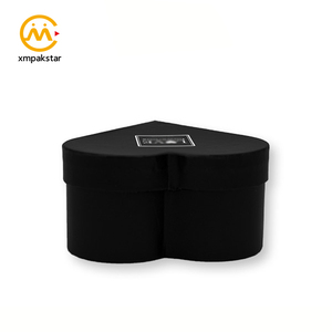 Custom Made Luxury Rigid <strong>Heart</strong> <strong>Shaped</strong> Fresh Rose Flower Bouquet Gift Packaging <strong>Box</strong> with logo - Product Image 3