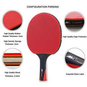 Set di Ping Pong professionale personalizzato racchetta da Ping Pong da allenamento 2 pezzi con custodia - Product Image 6