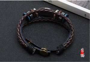 프로모션 선물 가죽 합금 스냅 패스너 12 조디악 팔찌 ZU002 - Product Image 5