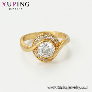 خواتم مجوهرات أنيقة مطلية بالذهب عيار 24 قيراط من شوبينغ الصينية 15554 للنساء - Product Image 2