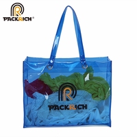 Épais clair mode épaule sac à main Transparent pas cher fourre-tout Pvc sac à provisions