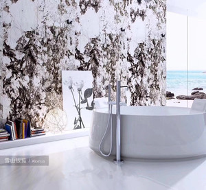 Luxury backlit โรงแรม alpinus สีขาวหินแกรนิตควอตซ์ slab ราคา - Product Image 3