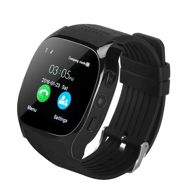 2018 Factory T8 Smart Watch with Camera Music player calling reminder T8 smart watches square display for Android 4.0