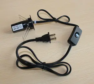 Cable de alimentación de lámpara de sal con interruptor