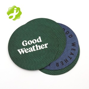 Eco-Friendly Custom Design Printing Absorbent Pulp Board Paper <strong>Beer</strong> <strong>Coaster</strong> - Product Image 2