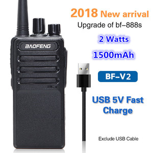 UHF 400-470 MHZ <span class=keywords><strong>d</strong></span>'<span class=keywords><strong>interphone</strong></span> USB 5 V charge rapide Baofeng mise à jour BF-888S BF-V2 CE FCC RoHS a certifié - Product Image 2