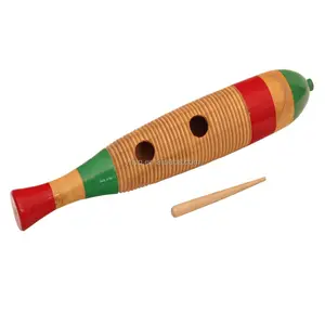 Orff instruments Wooden colourful musical percussion guiro,guiro for sale