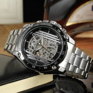 abito nuova moda orologio stile uomini automatici grande viso e i numeri <span class=keywords><strong>romani</strong></span> orologi - Product Image 3