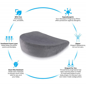 De espuma de memoria, <span class=keywords><strong>embarazo</strong></span> <span class=keywords><strong>almohada</strong></span> <span class=keywords><strong>cuña</strong></span> para dormir - Product Image 5