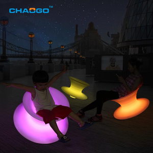 <span class=keywords><strong>Chaise</strong></span> Gyroscopique Lumineuse à LED pour Extérieur, Jardin, Patio, avec Changement <span class=keywords><strong>de</strong></span> Couleur RVB, en Plastique - Product Image 3