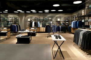 Muebles de Madera Elegantes para Exhibición de Ropa en Tiendas de Ropa Masculina - Product Image 6