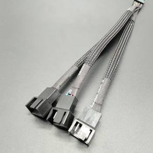 定制保护套管 1 至 2 <span class=keywords><strong>3</strong></span> 4 路风扇分配器扩展电缆 4 针 PWM 电缆 - Product Image 4