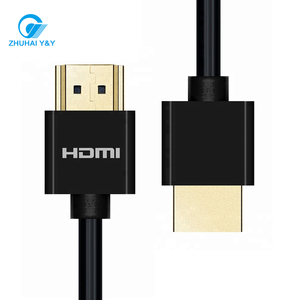 Hiệu suất cao Slim 19pin <span class=keywords><strong>HDMI</strong></span> 99.9% oxy tinh khiết Miễn Phí Đồng 3D 4K * 2K 1080P & 3D Đen 1m Cáp <span class=keywords><strong>HDMI</strong></span> - Product Image 2