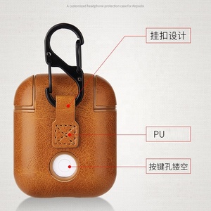 Étui de protection complet en cuir PU pour Apple <span class=keywords><strong>Airpods</strong></span> 2 - Product Image 2