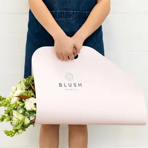 Индивидуальная декоративная коробка для свежих цветов, упаковка для букета, сумки для переноски, Упаковочная Сумка для букета с цветами