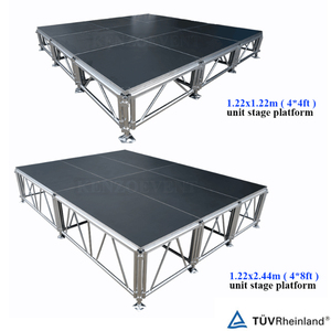 Xách tay Lắp Ráp Nền Tảng Di Chuyển Ánh Sáng T-hình dạng Sân Khấu Cho Chương Trình - Product Image 4