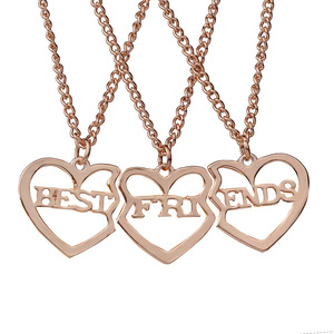 Collane dell'Amicizia per 3 Migliori Amiche, Gioielli in Oro, Spedizione Gratuita per Acquisti Online - Product Image 3