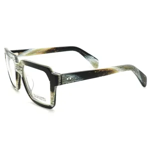 Monturas de gafas de acetato para hombres y mujeres, nuevo, de alta calidad y más barato, con marco óptico de madera, k9145