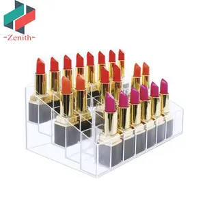 ZNH00004-organizador de maquillaje, diseño moderno, 40 espacios, 8x5, organizador de maquillaje cosmético, lápiz labial Vintage y soporte para brillo de labios