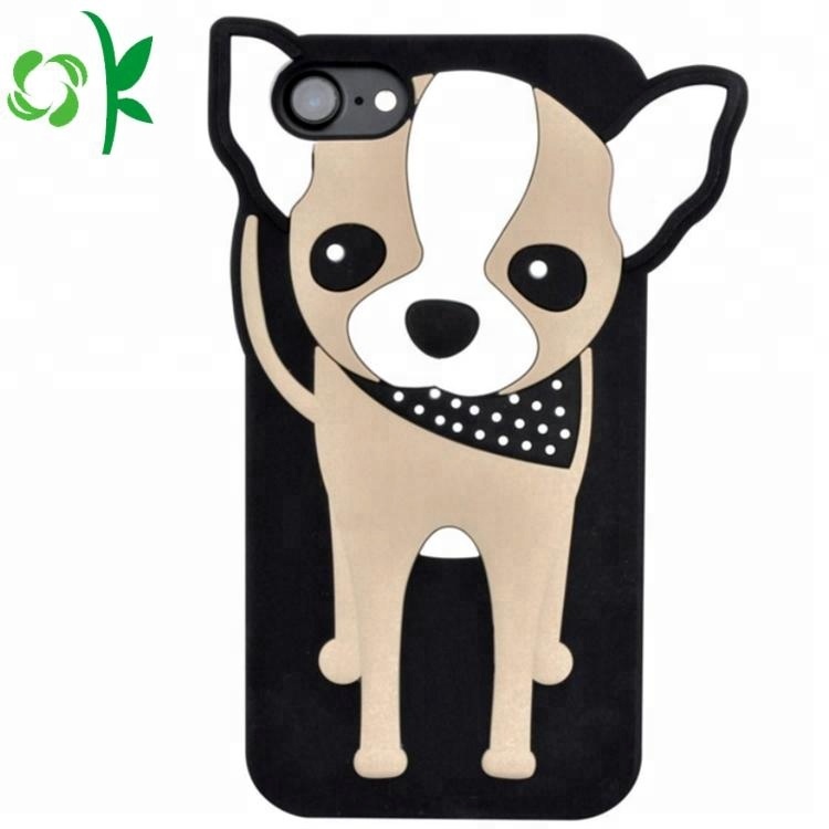 Прямая поставка с завода Универсальный 3D Забавный силиконовый чехол для телефона с собакой