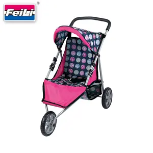 Fei Li Mô Hình Bán Chạy Búp Bê Em Bé Xe Đẩy Chạy Bộ Có Giỏ Đựng Đồ Cho Xe Buggy Búp Bê Trẻ Em 5-7 Tuổi