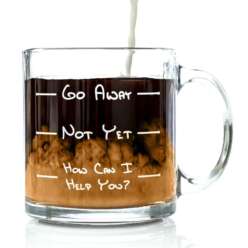 Wholesale lead free glass coffee mugs with handle glass coffee cup sublimation mug
