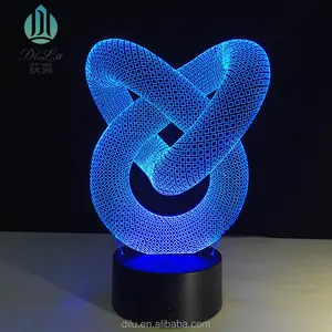 2018 최신 디자인 3D 환상 참신 작은 USB LED 발광 빛 램프